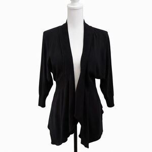 🖤 Style & Co. Black Open Front Cardigan Size Large NWT NEW